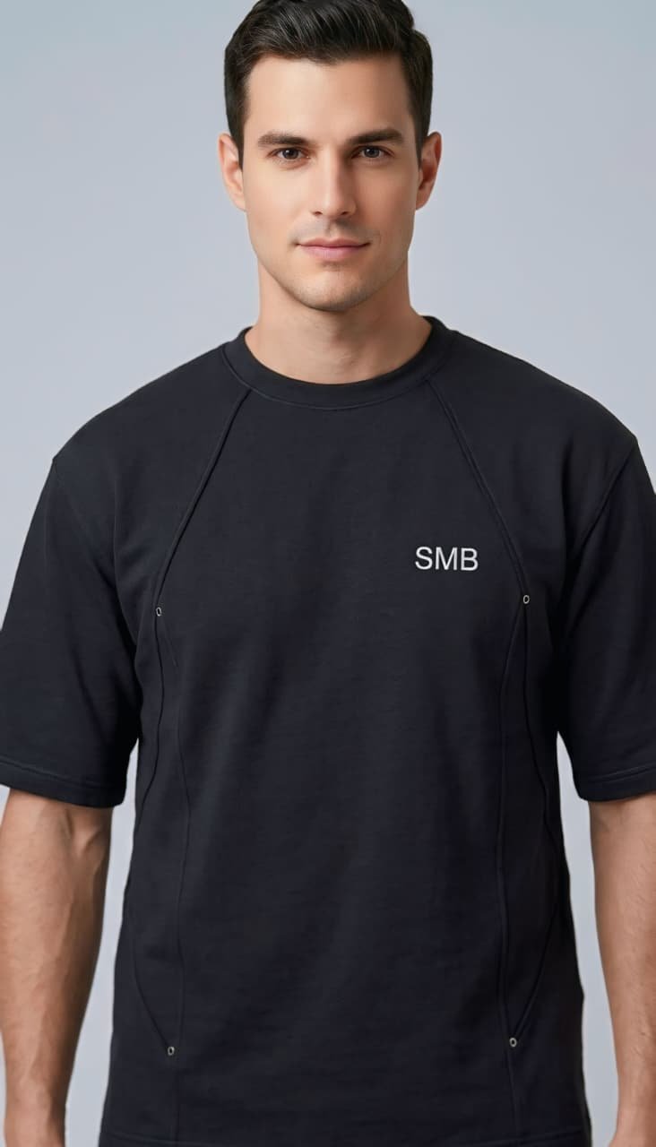 STYLISH KOREAN OVERSIZE TSHIRT BLACK